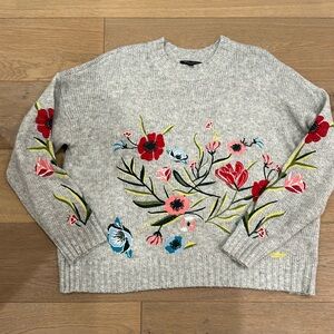 Floral sweater